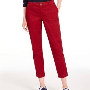 Tommy Hilfiger classic style straight-leg pants.